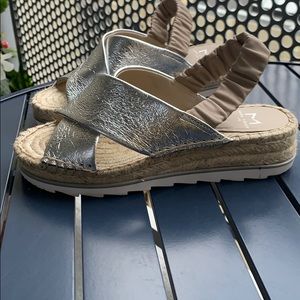 Marc Fisher LTD Pella Metallic Leather Slingback